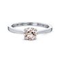 5 mm Morganite Solitaire Melinda Ring - white gold option