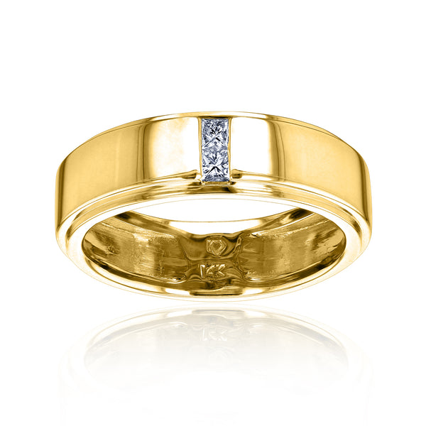6mm Natural Diamond Glossy Tony Ring