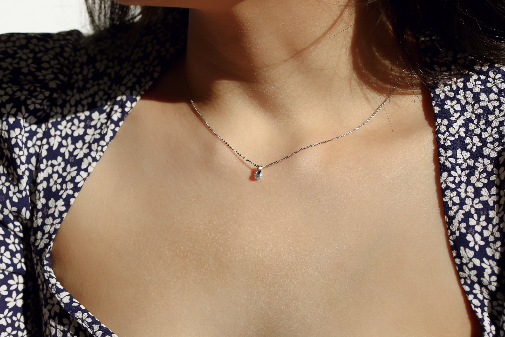 Solitaire Claw Necklace