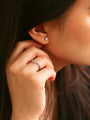 chevron ring on a hand