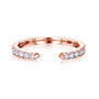 0.4 Carat Diamond Open C Ring - rose gold option