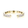 0.4 Carat Diamond Open C Ring - yellow gold option