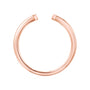 Kobelli Plain Gold Open Wedding Band - rose gold
