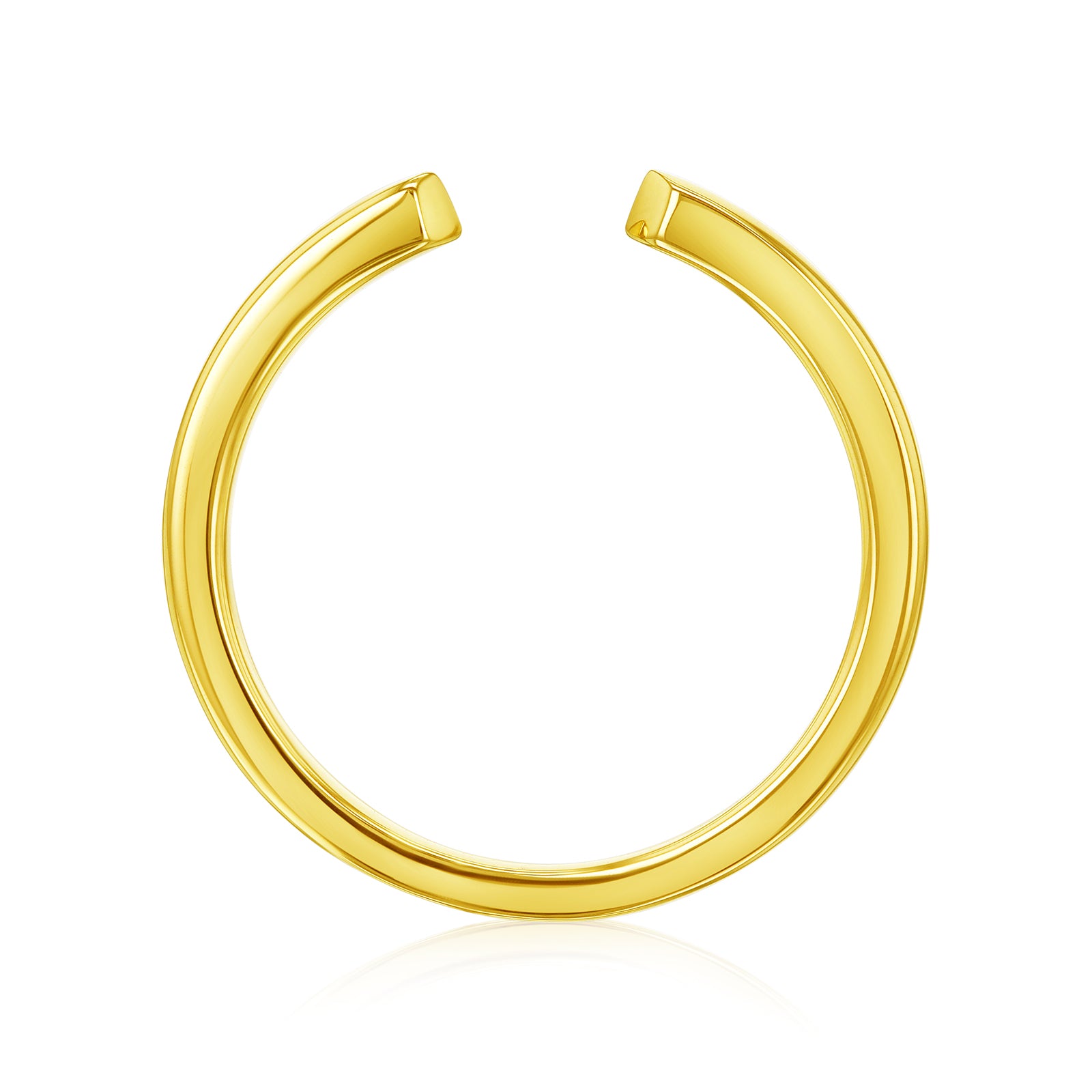 Kobelli Plain Gold Open Wedding Band - yellow gold