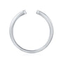 Kobelli Plain Gold Open Wedding Band - white gold