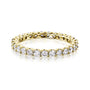 1 Carat Natural Diamond U-Prong Eternity Winry Ring - yellow gold option