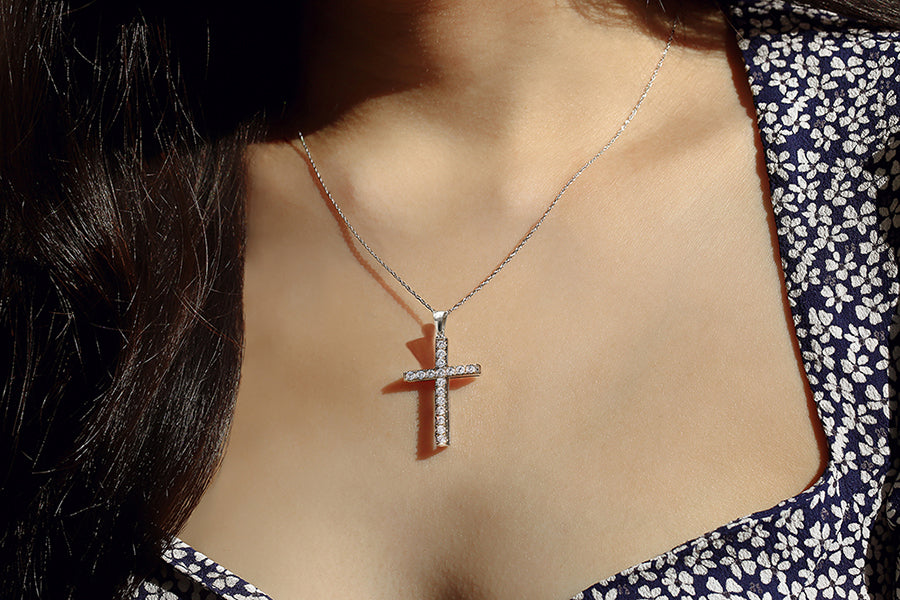 1 Carat Lab Grown Diamond Gospel Necklace