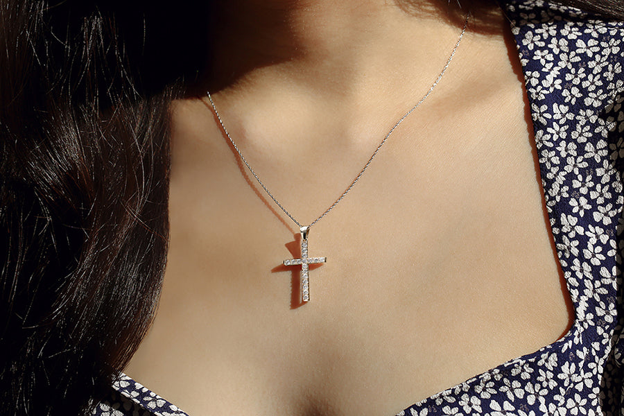 0.5 Carat Lab Grown Diamond Gospel Necklace