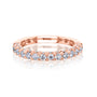 rose gold 0.6 Carat Natural Diamond Half Eternity Taylor Ring