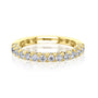yellow gold 0.6 Carat Natural Diamond Half Eternity Taylor Ring