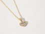 Kobelli Diamond Heart Harp Necklace - Lyra