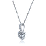 Kobelli Diamond Heart Harp Necklace - Lyra