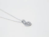 Kobelli Diamond Heart Harp Necklace - Lyra