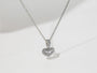 Kobelli Diamond Heart Harp Necklace - Lyra