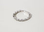 Kobelli Wavy Diamond Channel Milgrain Rim Ring in 14k White Gold