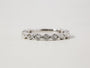 Kobelli Wavy Diamond Channel Milgrain Rim Ring in 14k White Gold