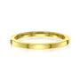 high polished 2 mm cigar band in 14k yellow gold