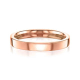 3mm Cigar Band by Kobelli in Rose Gold