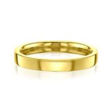 3mm Cigar Band by Kobelli in Yellow Gold