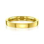 high polished 3 mm cigar band in 14k yellow gold