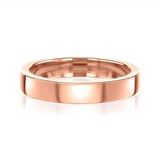 4mm Cigar Band by Kobelli in Rose Gold