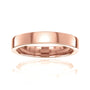 Kobelli Cigar Band Havana Ring - 4 millimeter in rose gold