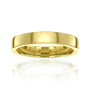 Kobelli Cigar Band Havana Ring - 4 millimeter in yellow gold