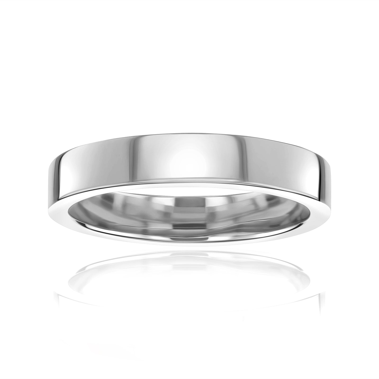 Kobelli Cigar Band Havana Ring - 4 millimeter in white gold or platinum