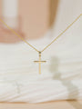 pendant strung to a lightweight chain