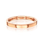 high polished 2.5 mm cigar band in 14k rose gold