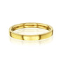 high polished 2.5 mm cigar band in 14k yellow gold