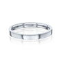 high polished 2.5 mm cigar band in 14k white gold