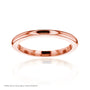 Solid 18k Rose Gold Wedding Band Designed Specifically to Match the Charli Engagement Ring