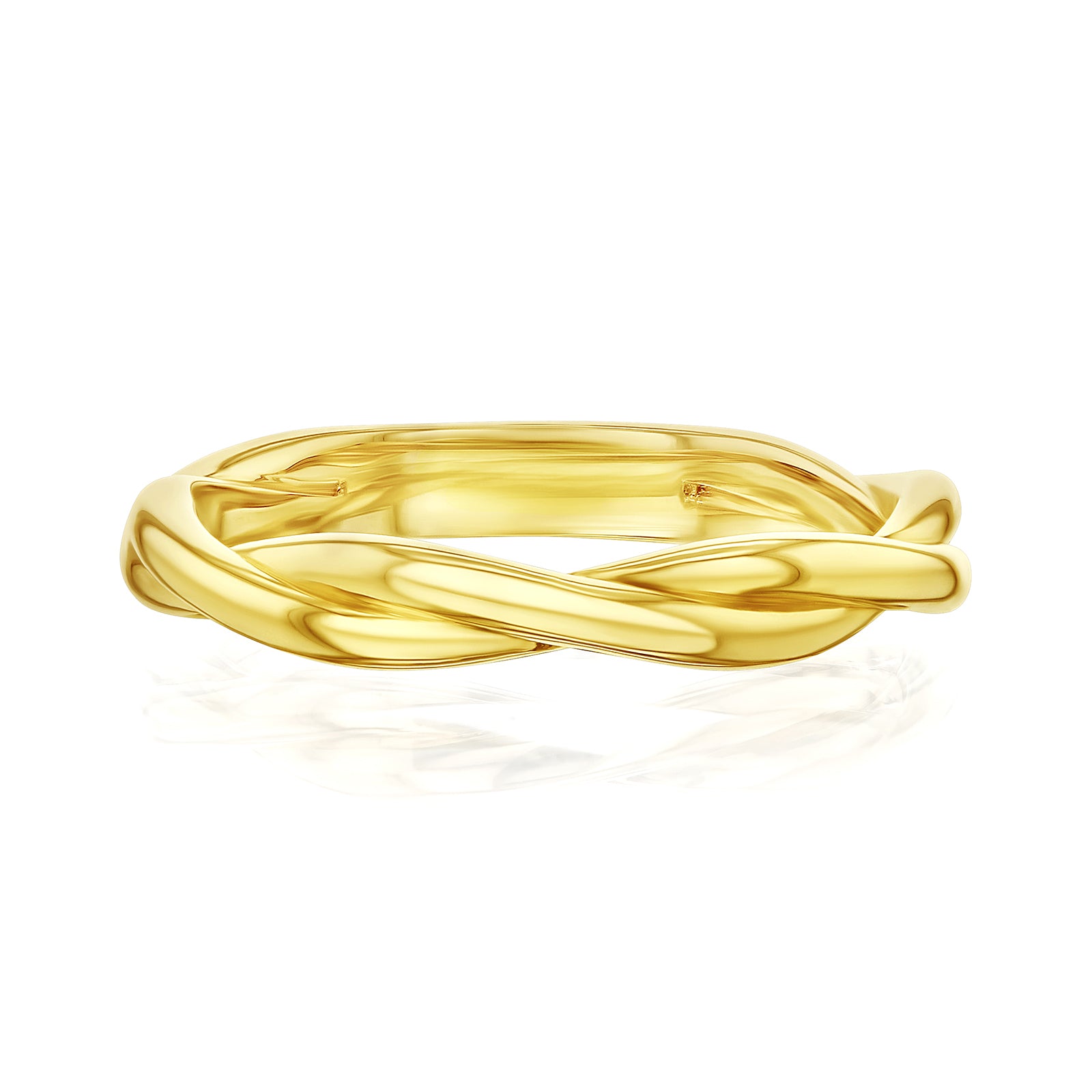 3.3 mm Plain Gold Helix Ring