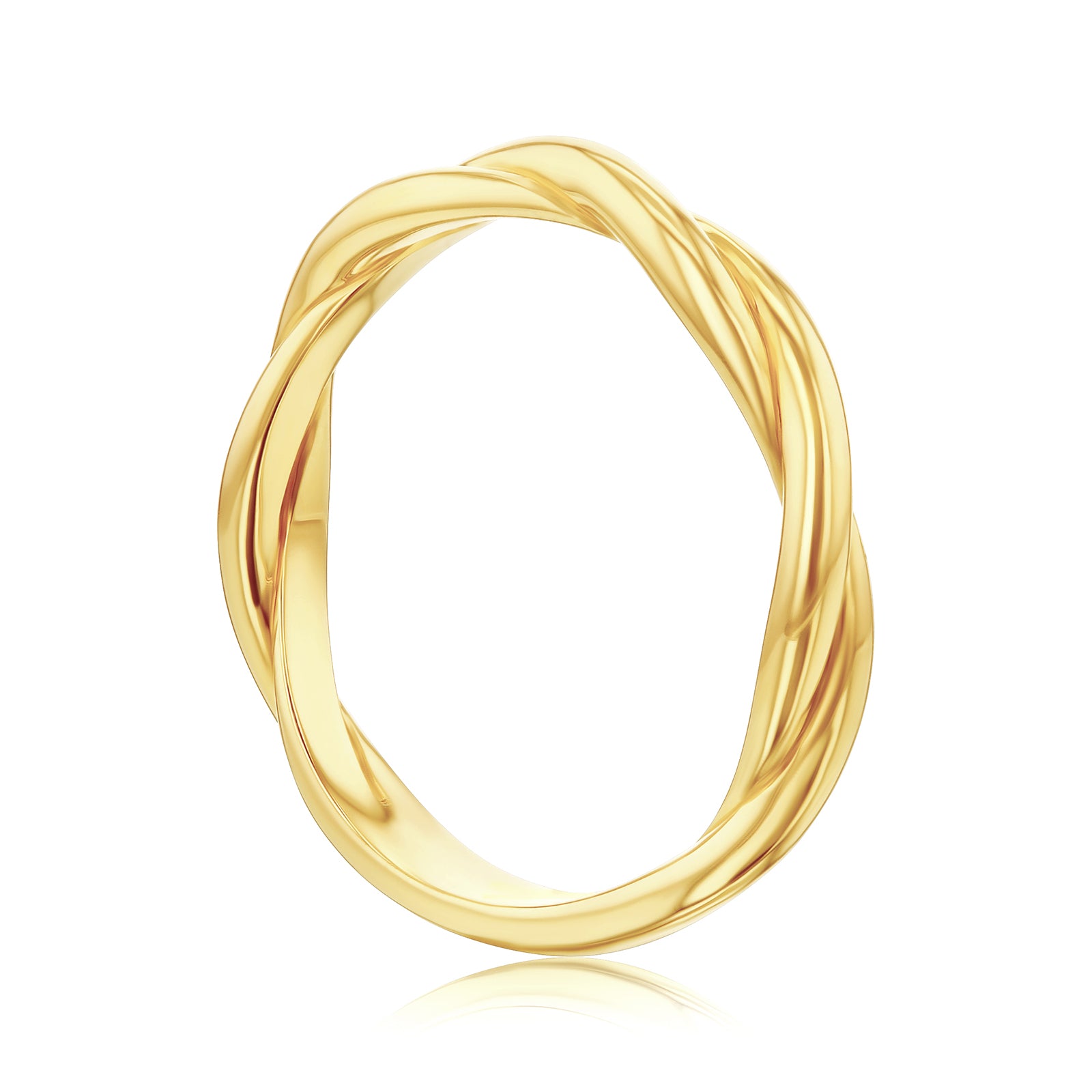 3.3 mm Plain Gold Helix Ring