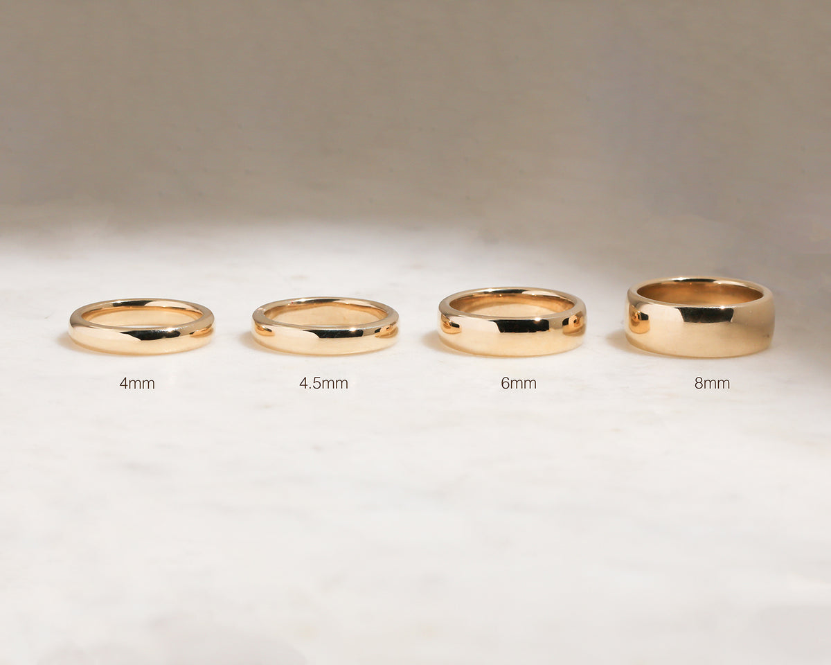 Chunky Plain Gold Glossy Sovanna Ring