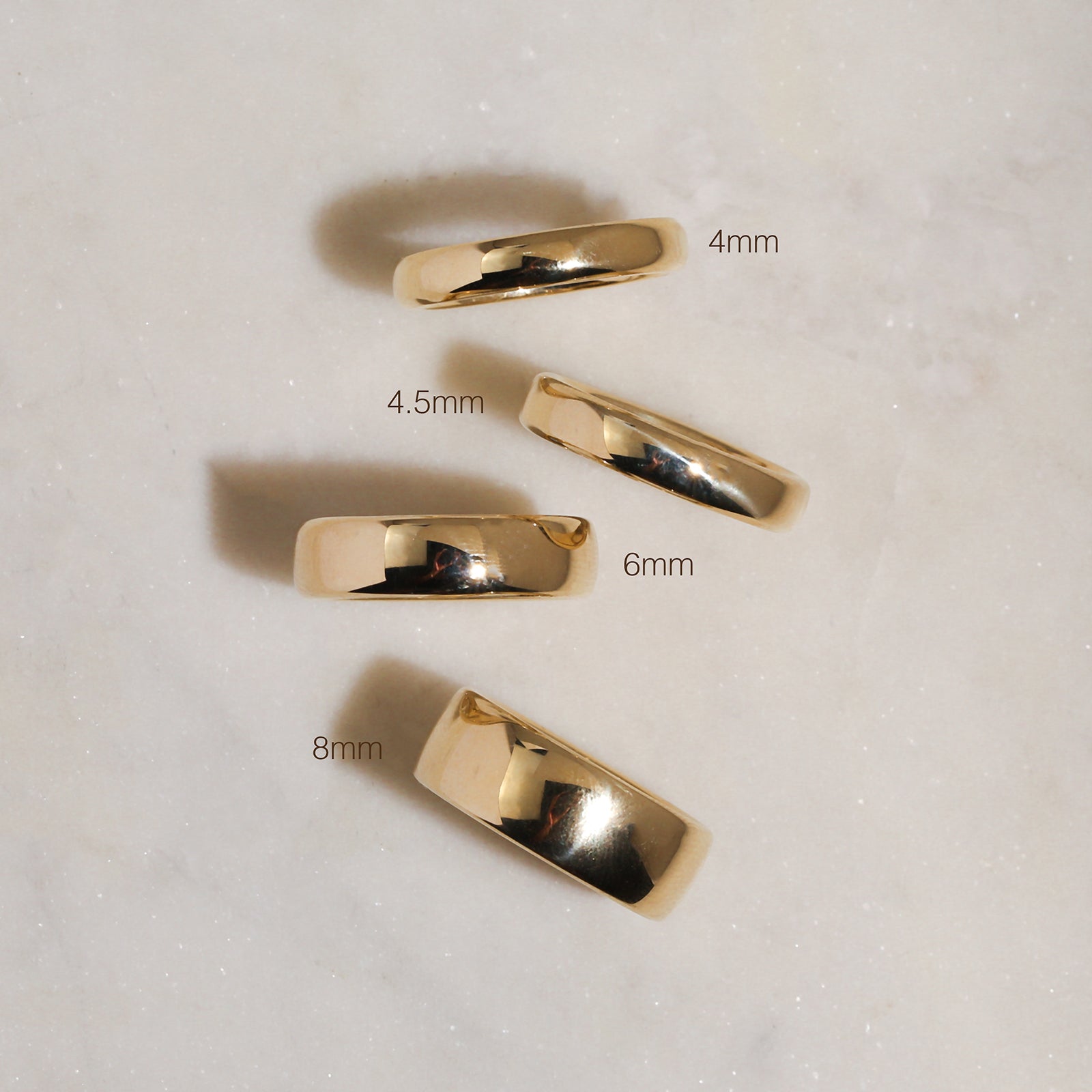 Chunky Plain Gold Glossy Sovanna Ring