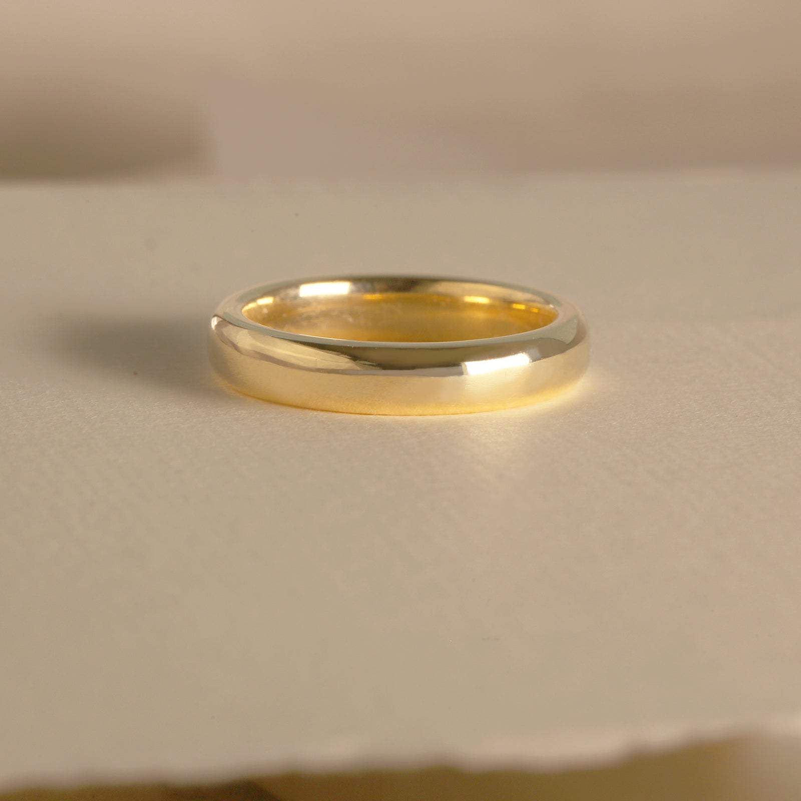 4 mm Plain Gold Sovanna Ring