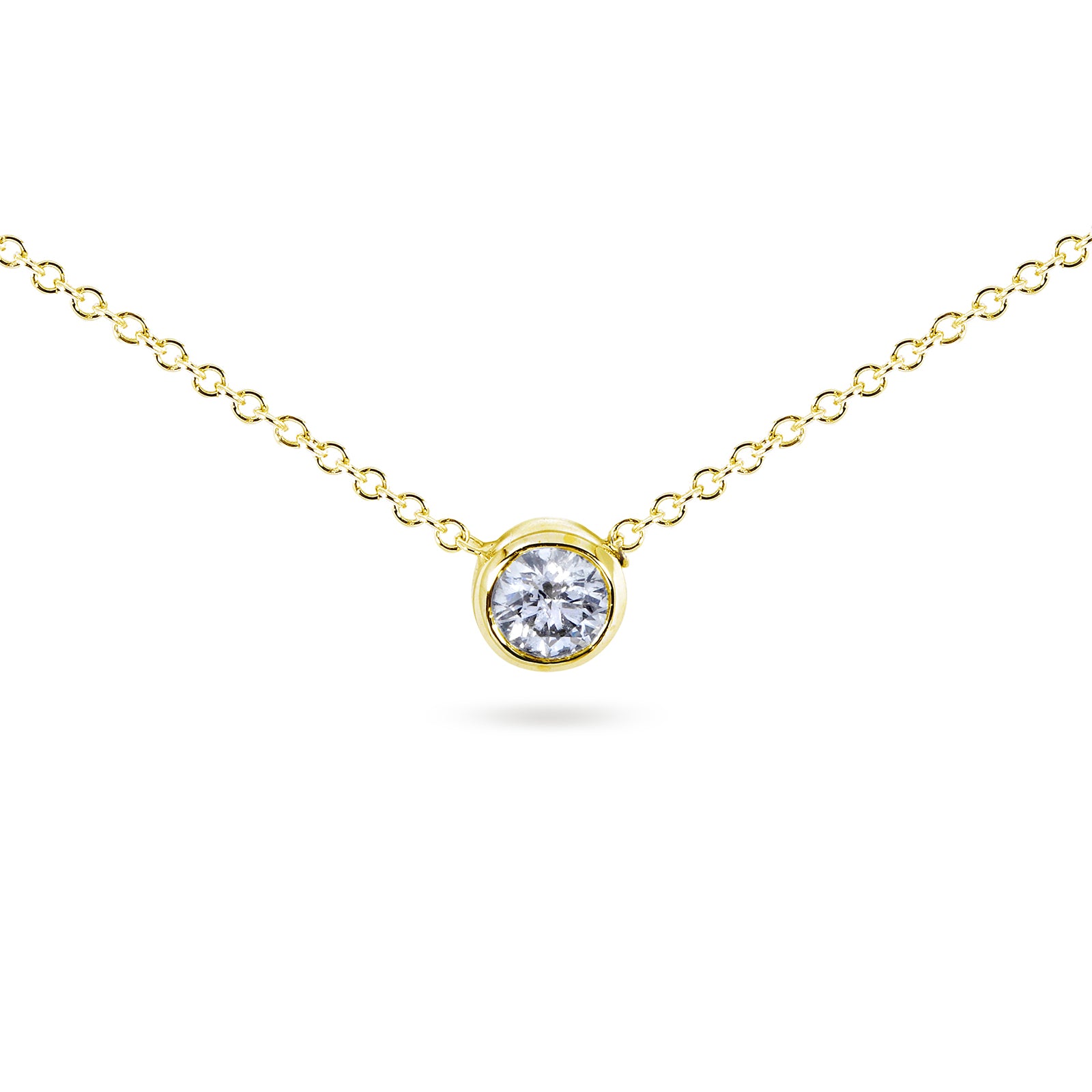 0.33 Carat Natural Diamond Solitaire Lucy Necklace