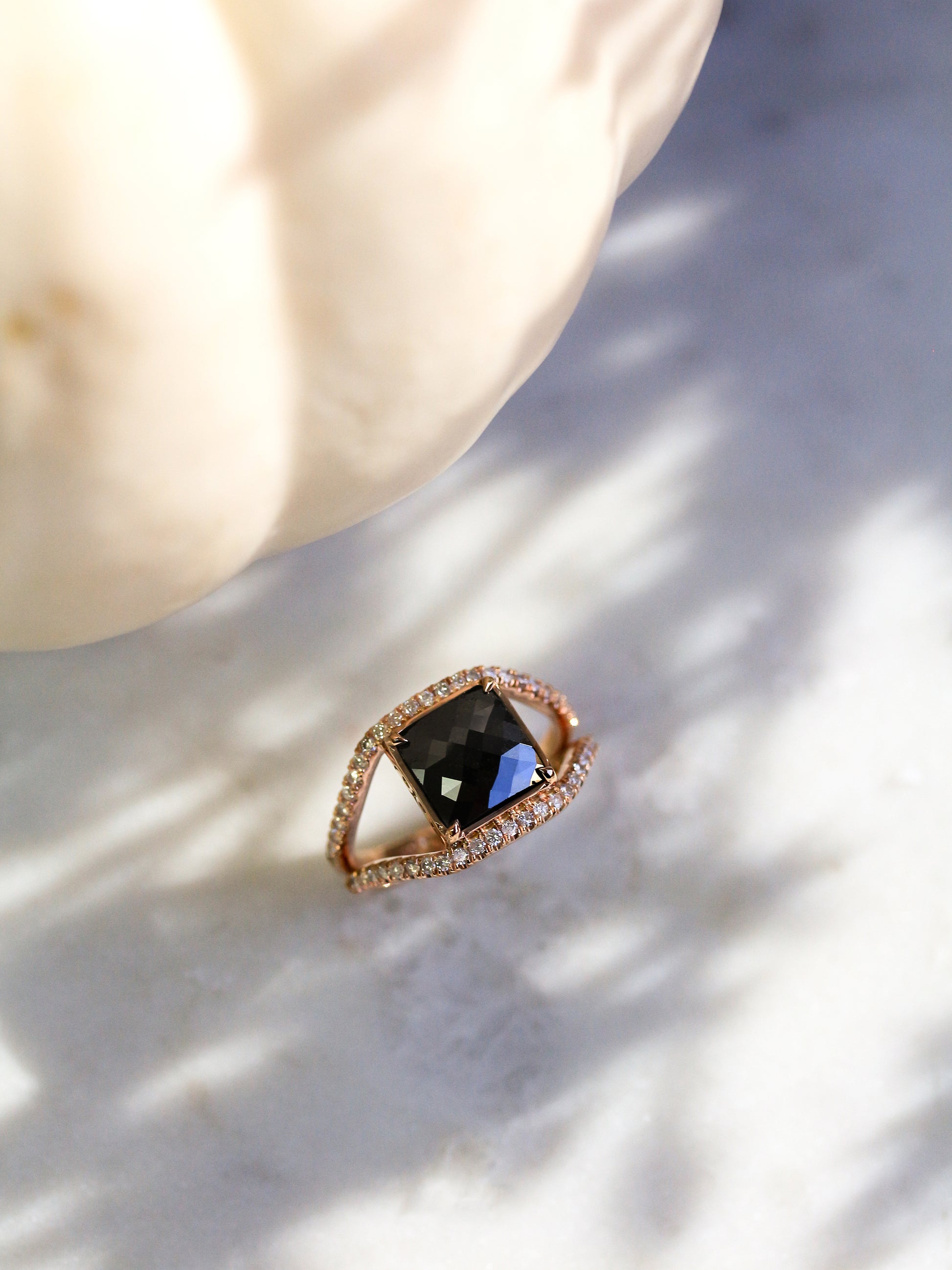 4 Carat Black Diamond Ring