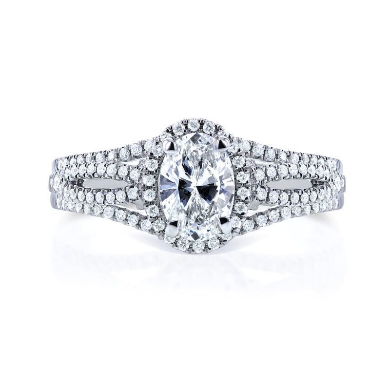 1ct Riviera Oval Ring