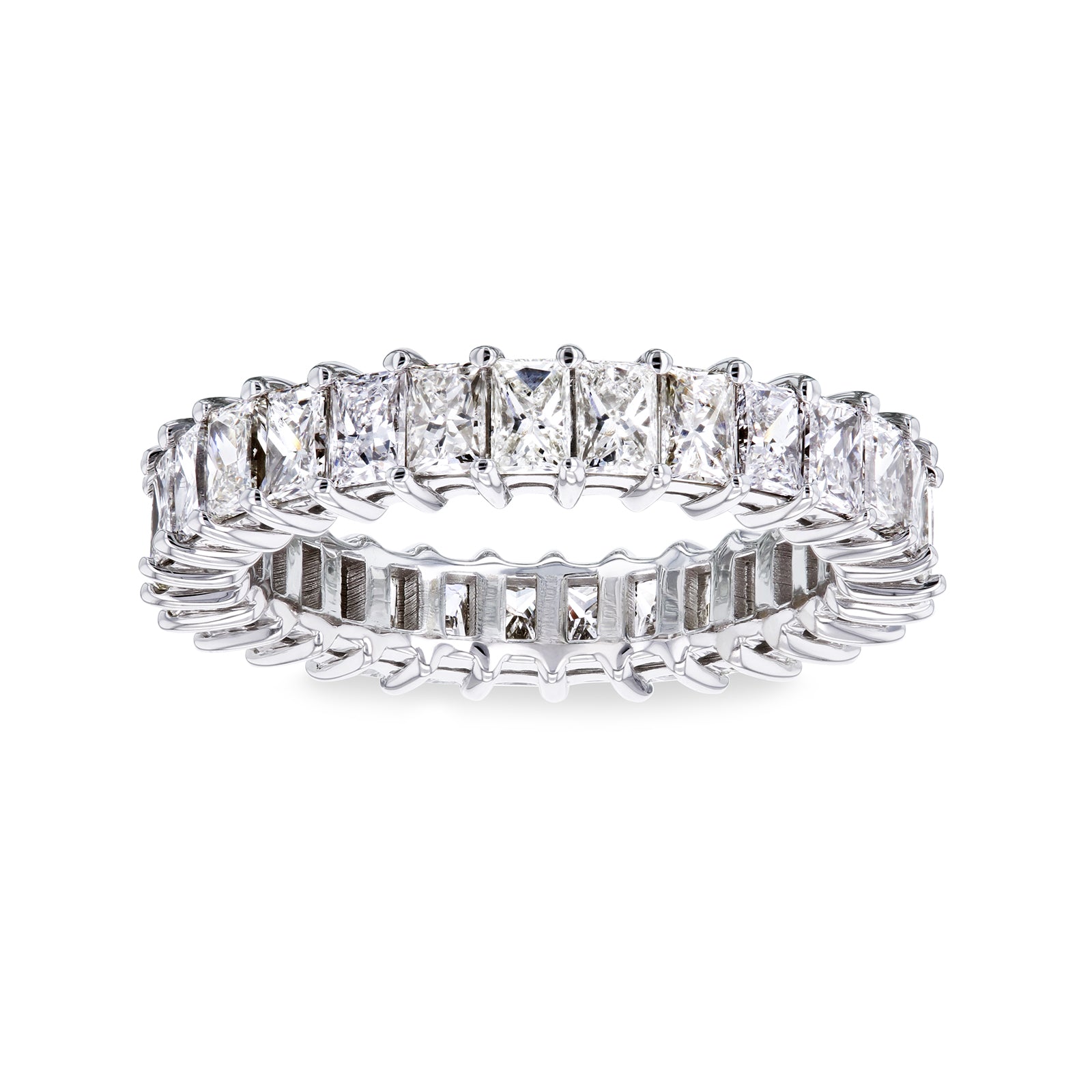 Kobelli Princess Baguette Diamond Eternity Band 2 7/8 CTW 18k White Gold  - Size 5.25 71305X/5.25W