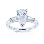 2.11 Carat Natural Diamond Pear Van Cleef Platinum Ring (GIA)