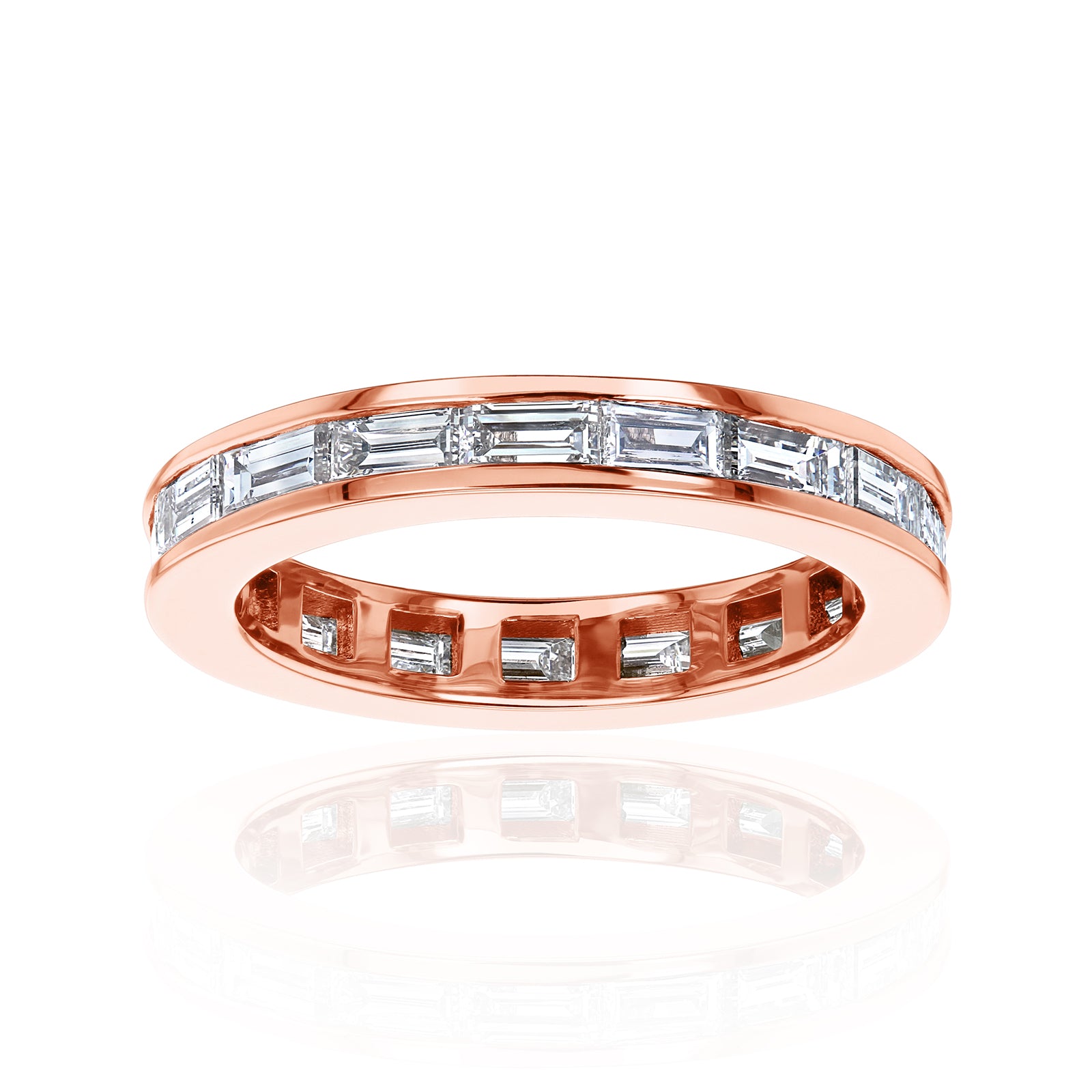 2.28 Carat Natural Diamond Eternity Bri Ring