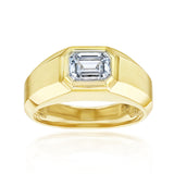 1.41 Carat Lab Grown Diamond Solitaire Emerald Flush Cornell Ring (IGI)