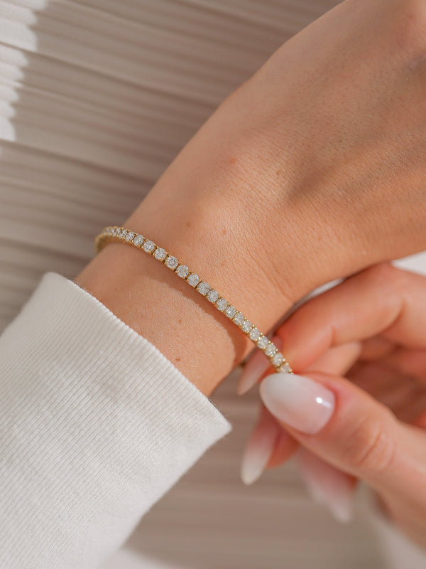 6.25 Carat Lab Grown Diamond Tennis Eternity Timeless Bracelet