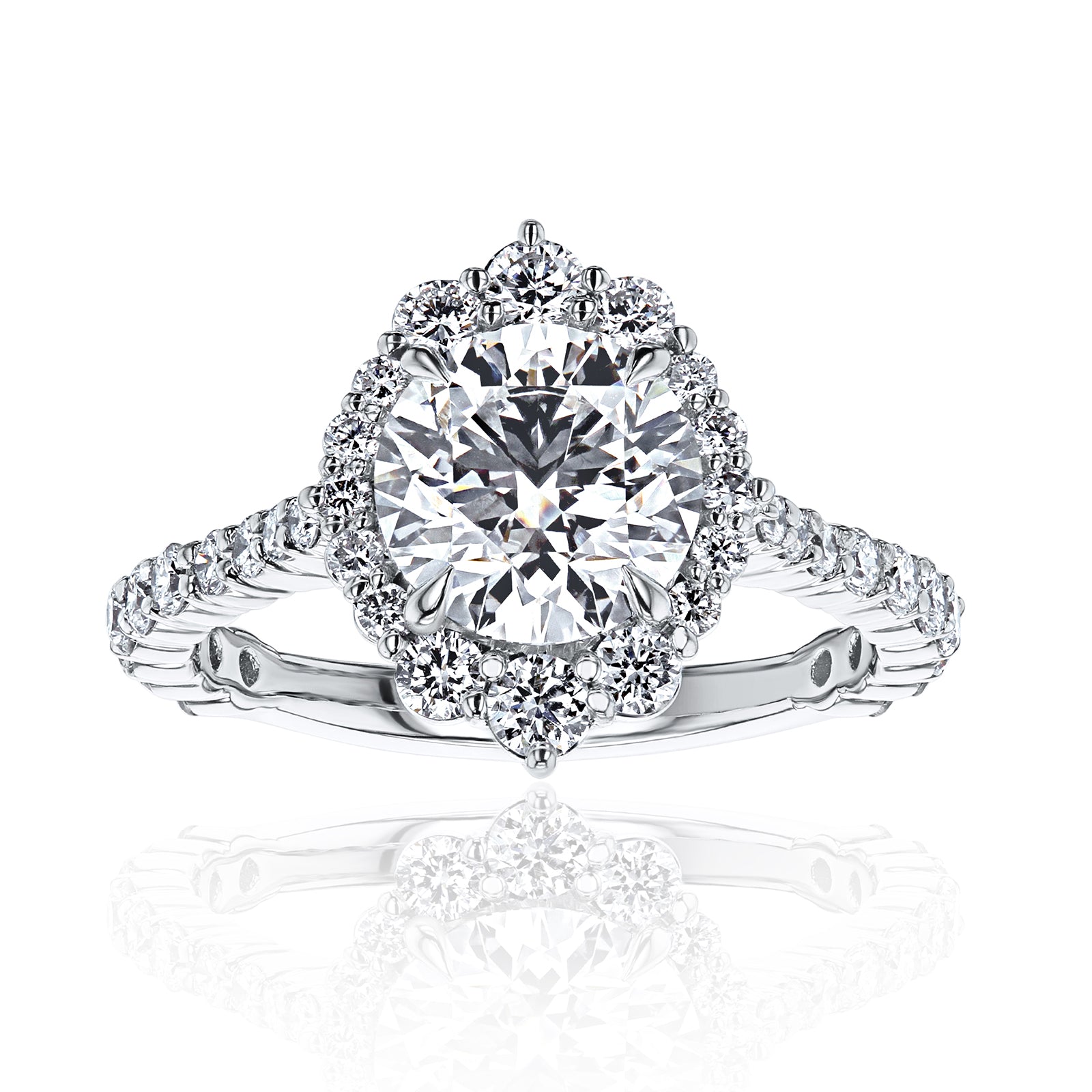 2.49 Carat Lab Grown Diamond Basilica Ring