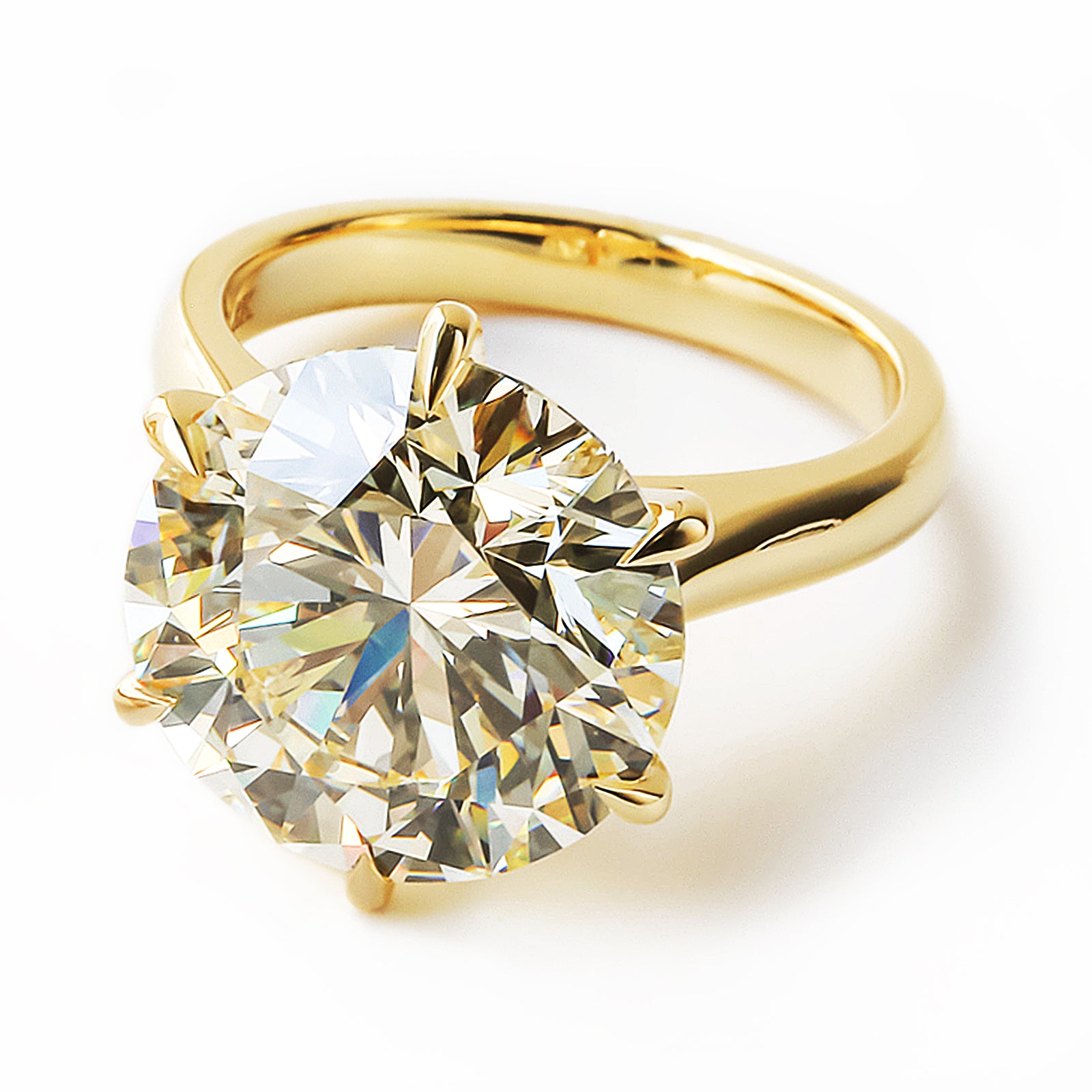10.51 Carat Natural Diamond Solitaire Katz Ring (GIA)