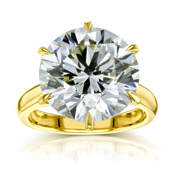 10.51 Carat Natural Diamond Solitaire Katz Ring (GIA)