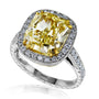 6.73 Carat Fancy Yellow Diamond Cordelia Ring (GIA)
